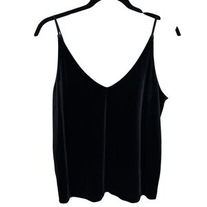 Banana Republic Black Velvet Tank Top Womens Sz Small NWT